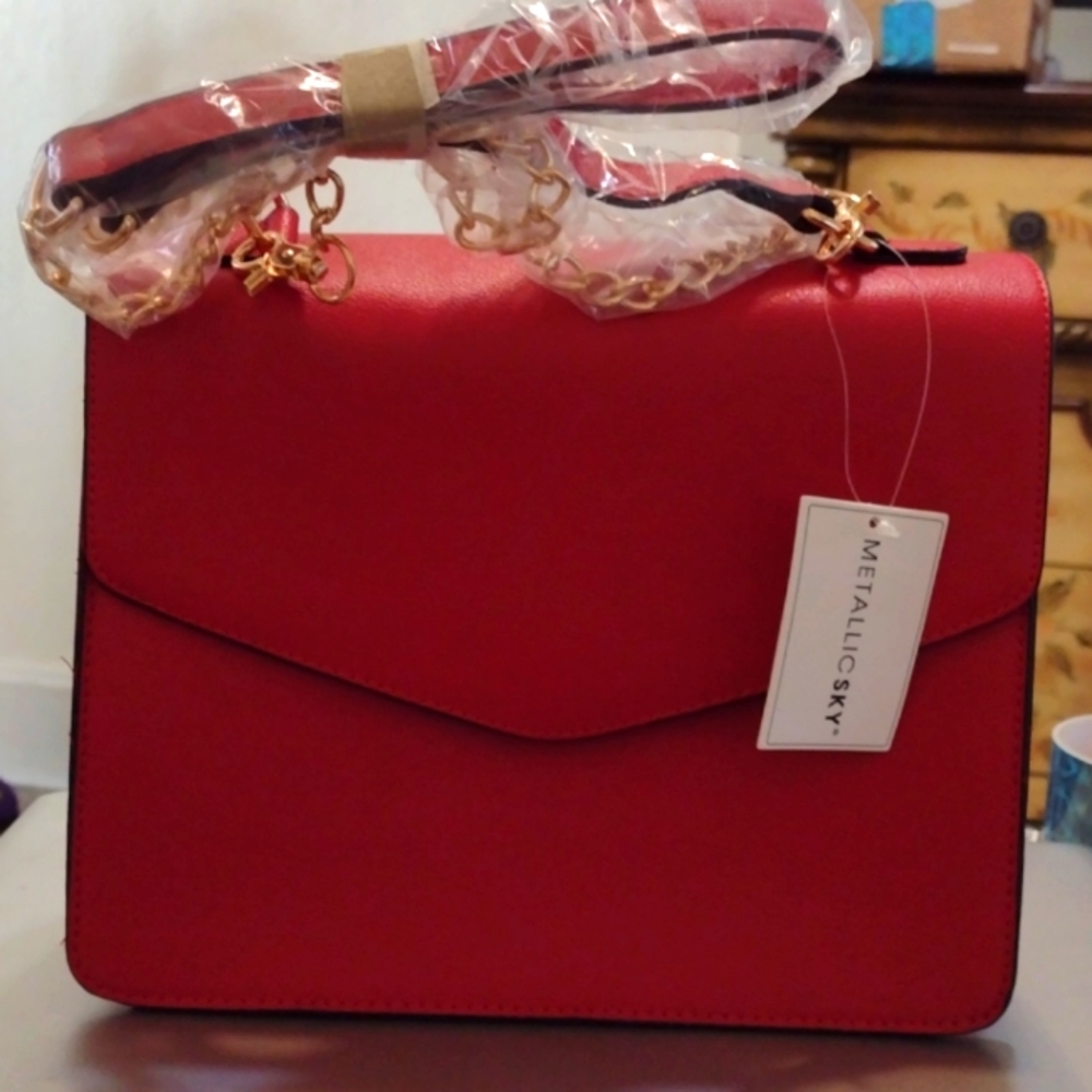 Red Metallic Sky bag
